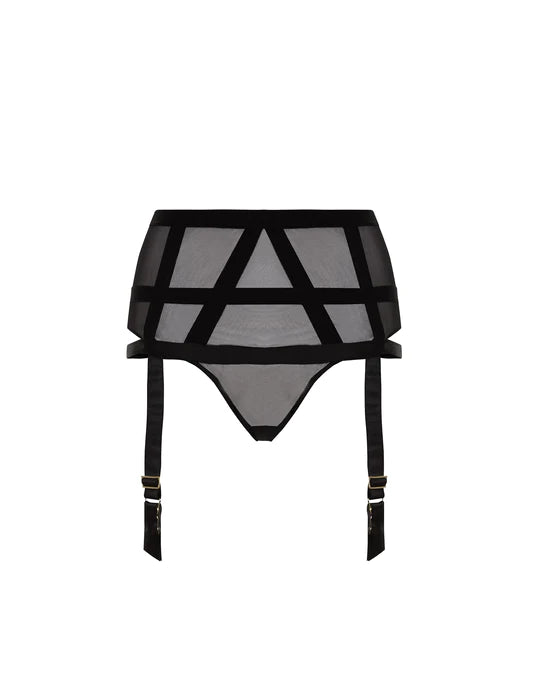 KAROLINA HIGH WAIST SUSPENDER THONG