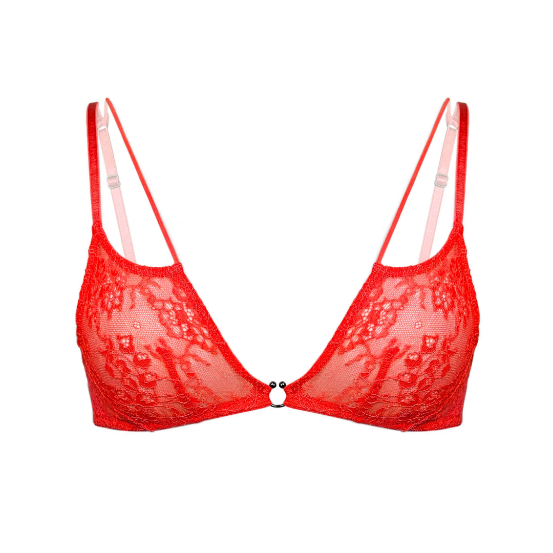 AMPHITRITE BRALETTE RED