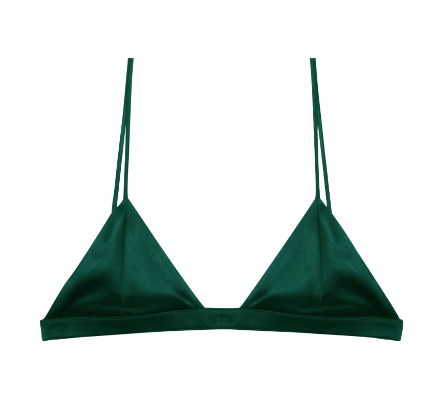 SILK TRIANGLE BRALETTE
