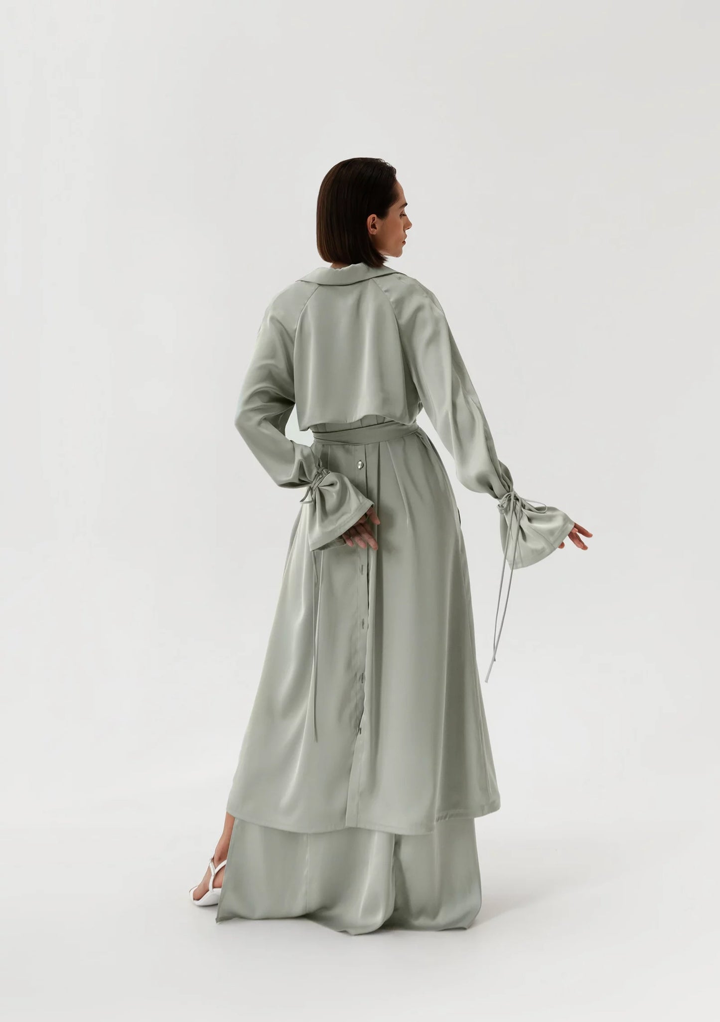 SATIN MINT JACKET
