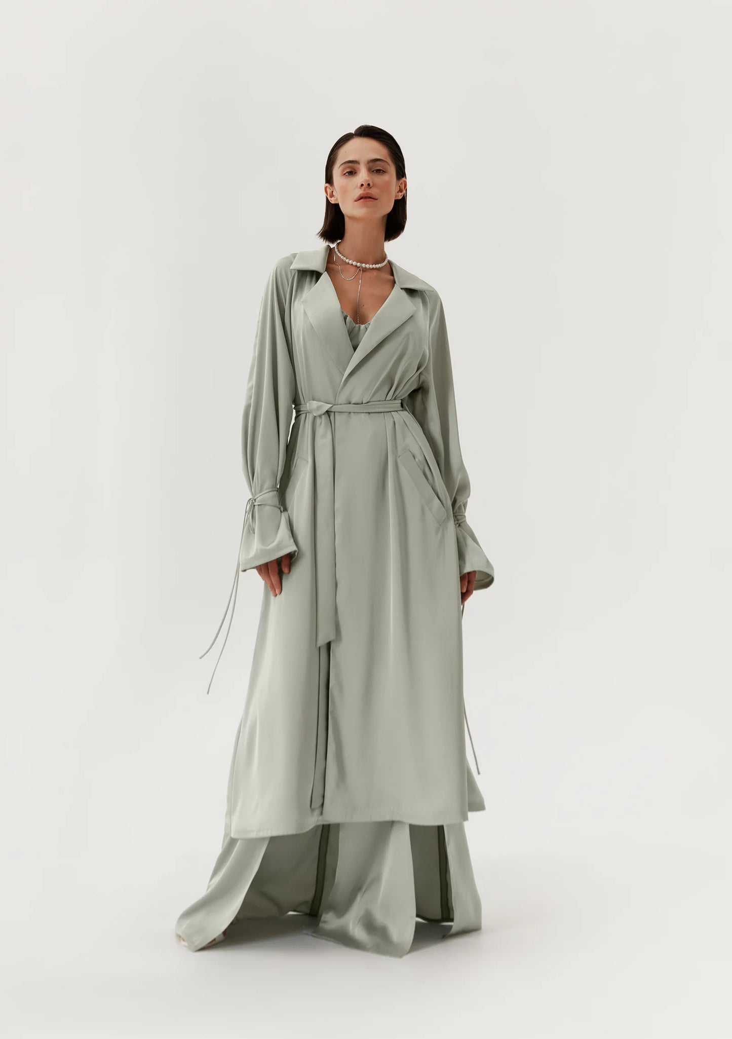 SATIN MINT JACKET