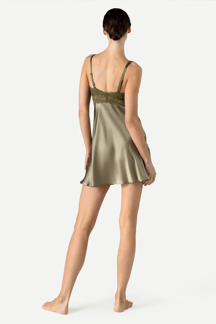 MORGAN ICONIC BUST-SUPPORT SILK CHEMISE - Expect Lace