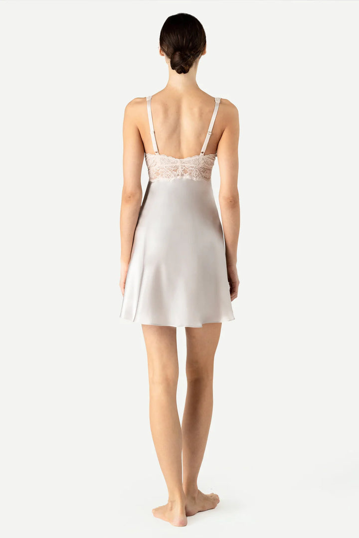 MORGAN ICONIC BUST-SUPPORT SILK CHEMISE
