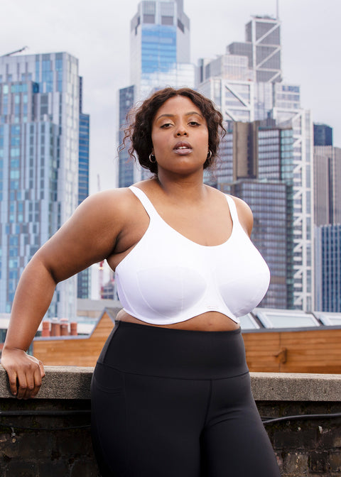 ENERGISE SPORTS BRA - WHITE - Expect Lace