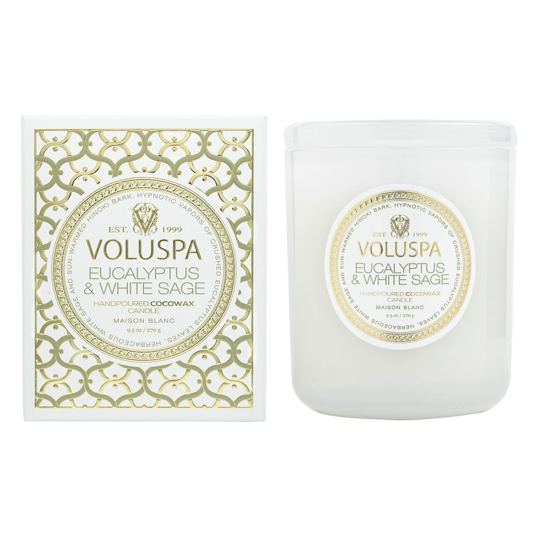 EUCALYPTUS & WHITE SAGE CLASSIC CANDLE - Expect Lace