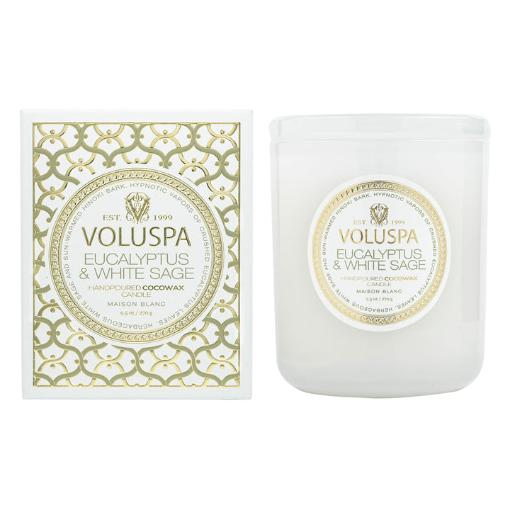 EUCALYPTUS & WHITE SAGE CLASSIC CANDLE - Expect Lace