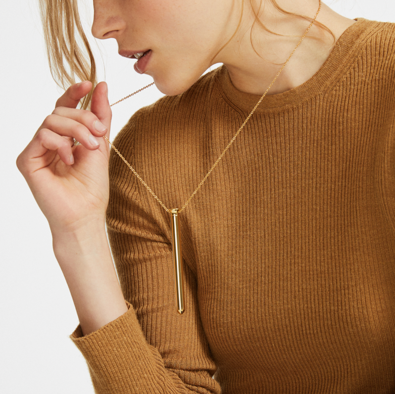 CRAVE VESPER NECKLACE 24K GOLD - Expect Lace