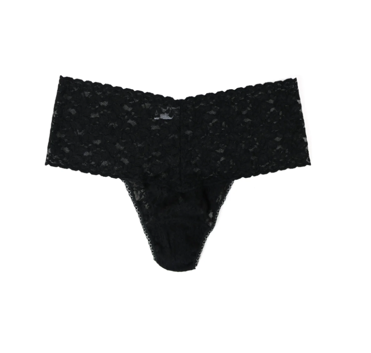 PLUS RETRO LACE THONG - Expect Lace