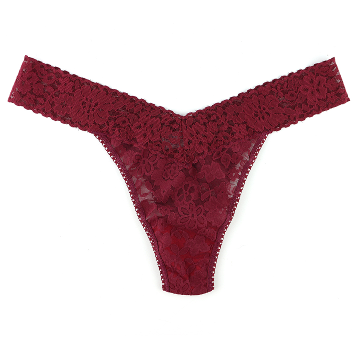 DAILY LACE ORIGINAL RISE THONG OS - Expect Lace