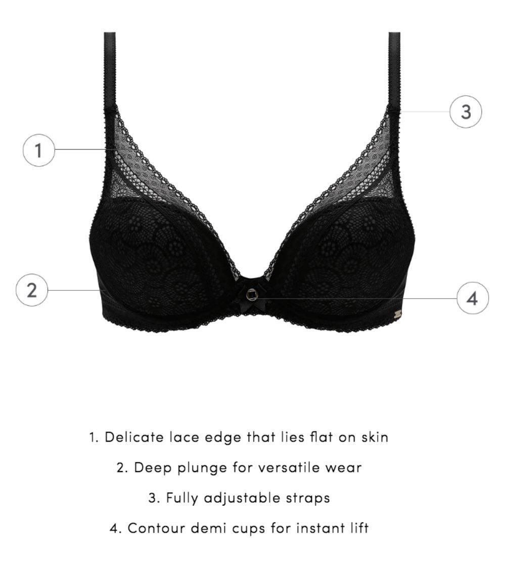 CHANTELLE DEEP V BRA - Expect Lace