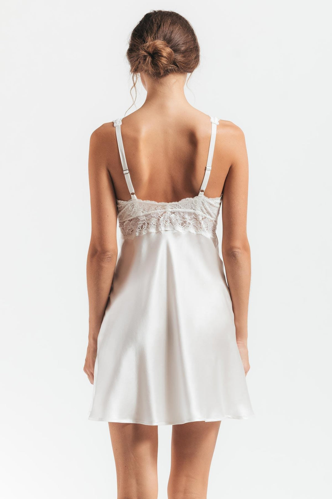 MORGAN ICONIC BUST-SUPPORT SILK CHEMISE - Expect Lace