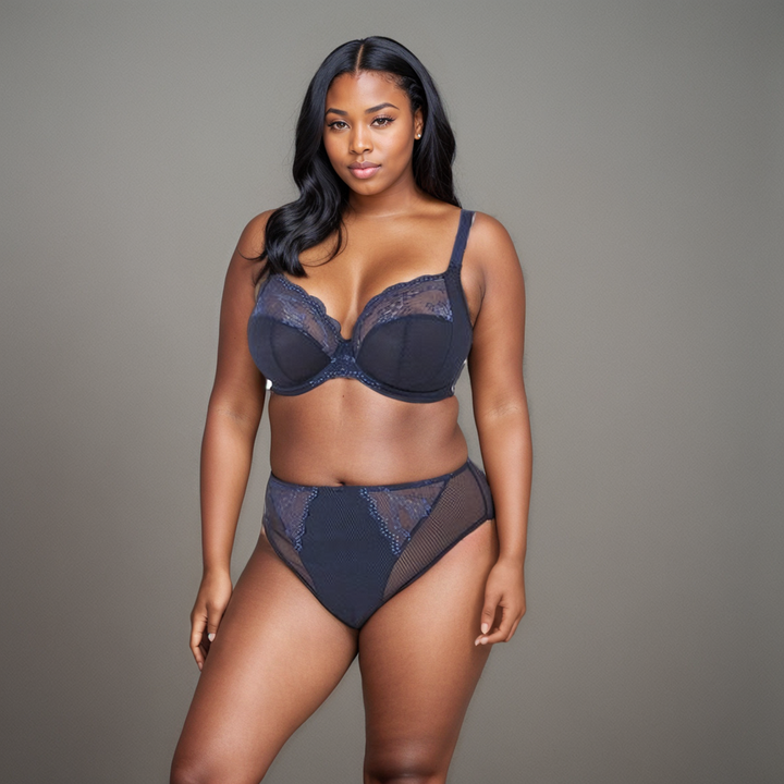CHARLEY BRA - NAVY - Expect Lace