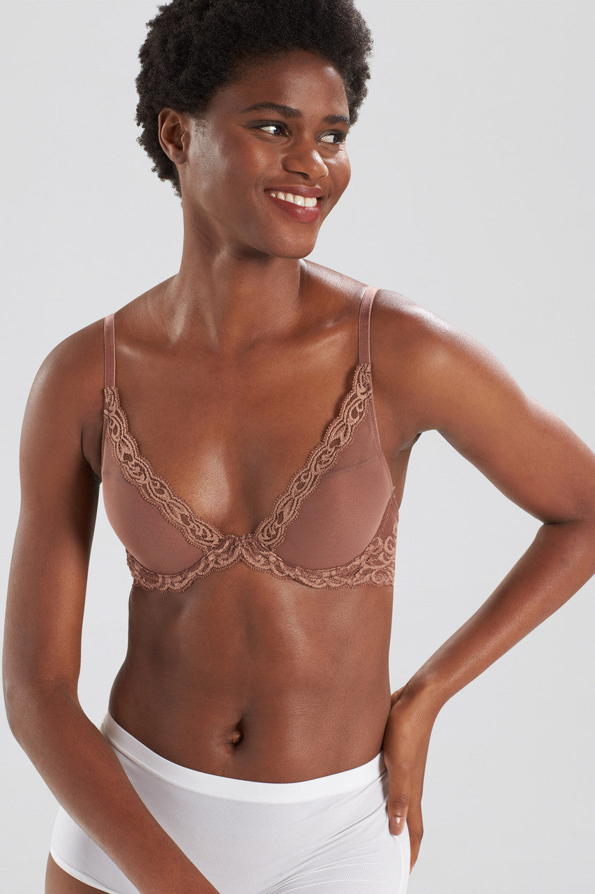 NATORI FEATHERS BRA IN CINNAMON - Expect Lace