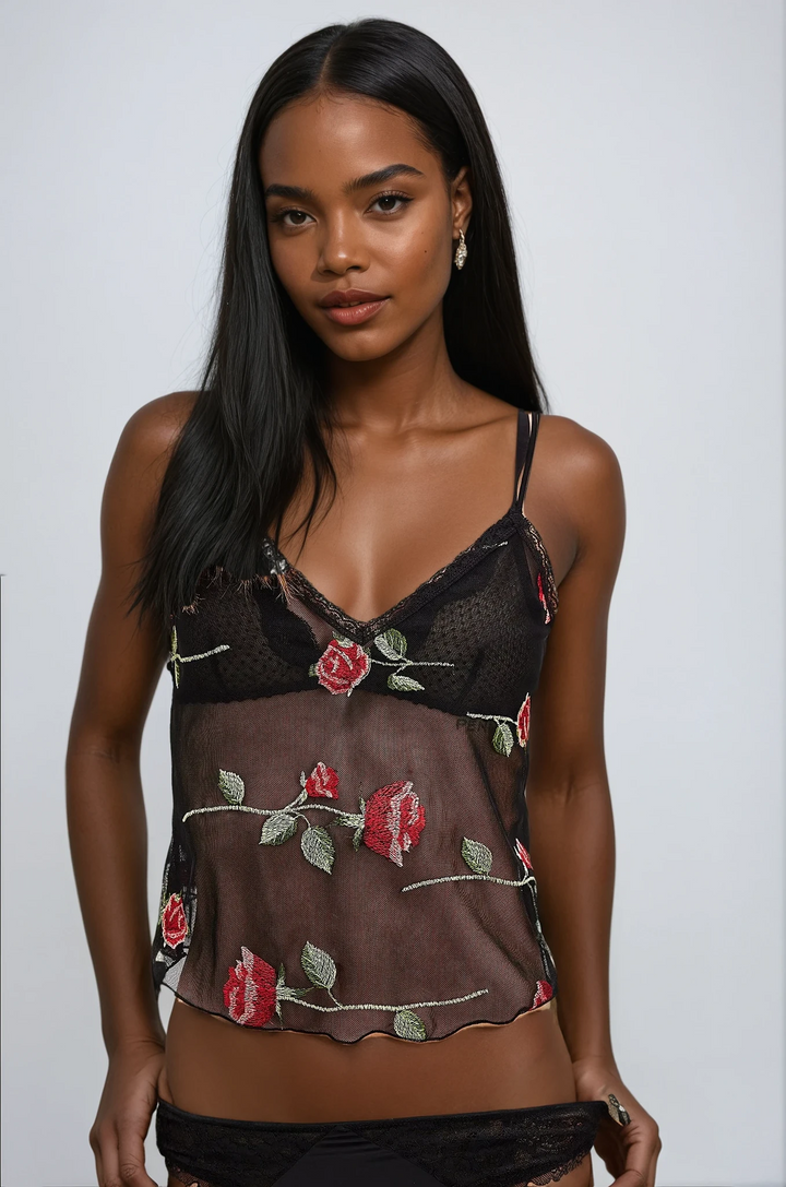 A ROSE IS A ROSE VINTAGE CAMI