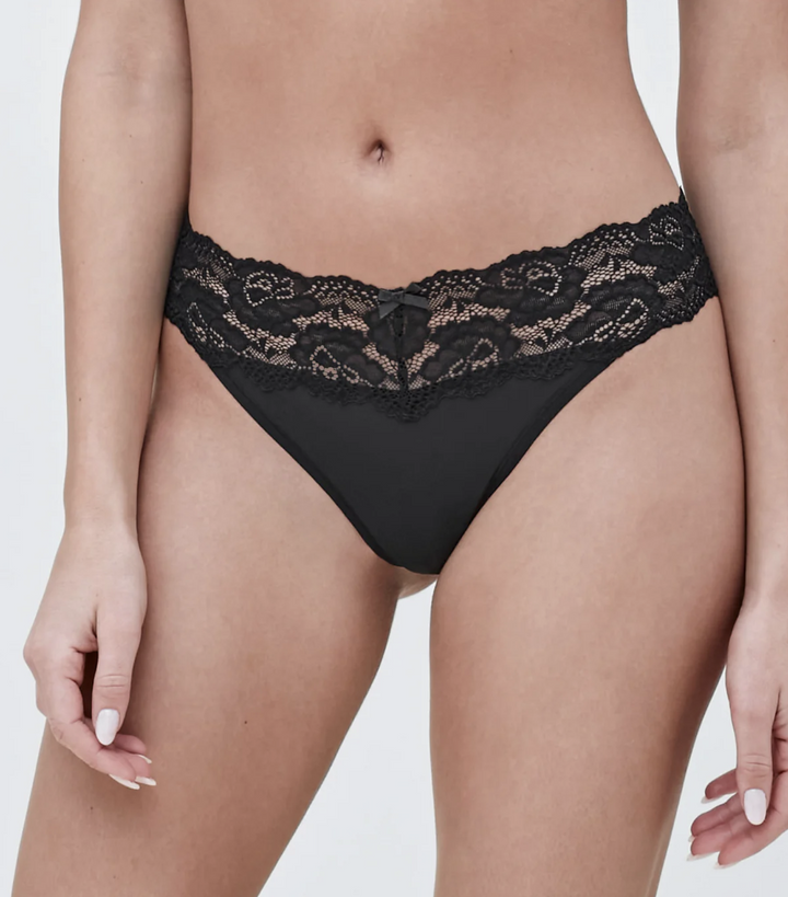 GODDESS LACE TRIM THONG