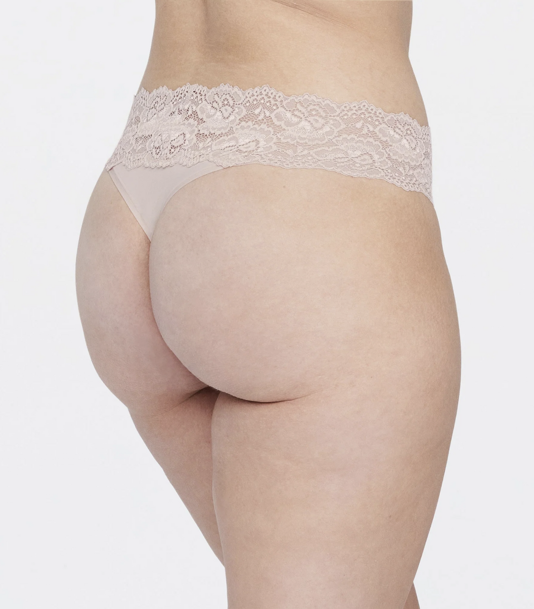GODDESS LACE TRIM THONG