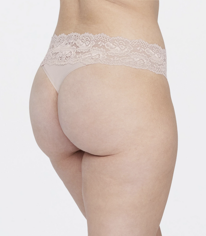 GODDESS LACE TRIM THONG