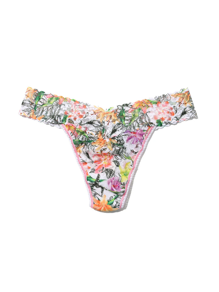 HANKY PANKY PRINTED LACE ORIGINAL RISE THONG