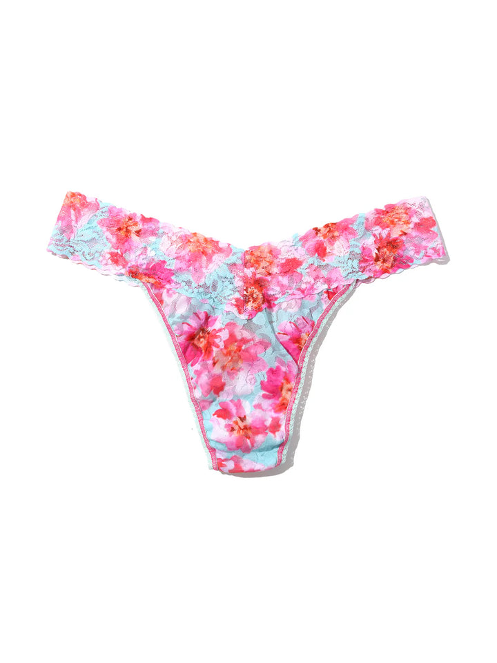 HANKY PANKY PRINTED LACE ORIGINAL RISE THONG