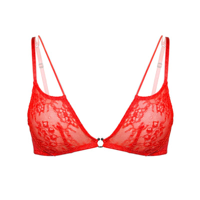 AMPHITRITE BRALETTE RED
