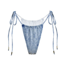 Load image into Gallery viewer, BLEACH DENIM BIKINI BOTTOM - Expect Lace
