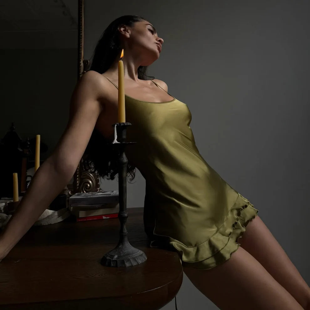 MOONSTRUCK SATIN CHEMISE