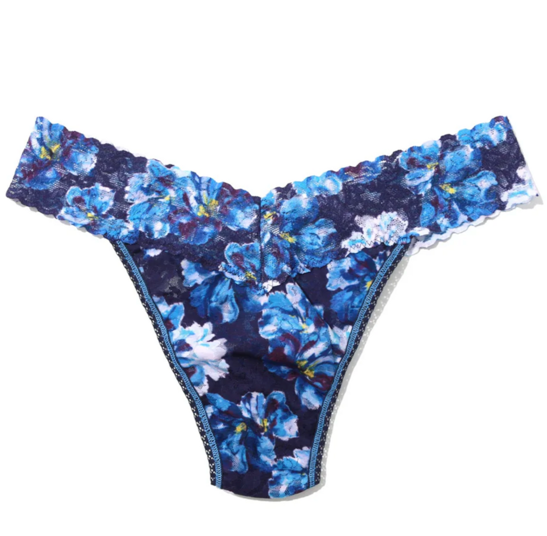 HANKY PANKY PRINTED LACE ORIGINAL RISE THONG