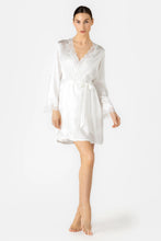 Load image into Gallery viewer, PAMELA DREAMY SHORT SILK ROBE - Expect Lace
