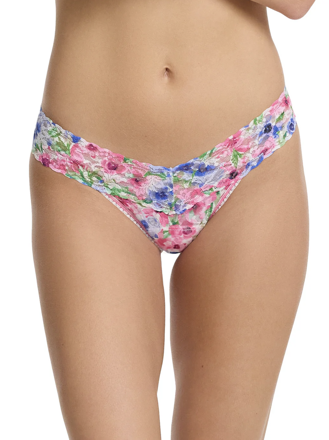 HANKY PANKY PRINTED LACE ORIGINAL RISE THONG