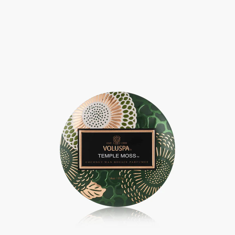 TEMPLE MOSS MINI TIN CANDLE