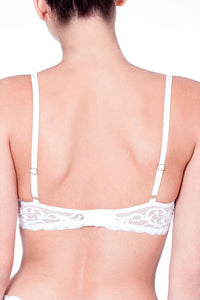 NATORI FEATHERS BRA IN WHITE - Expect Lace