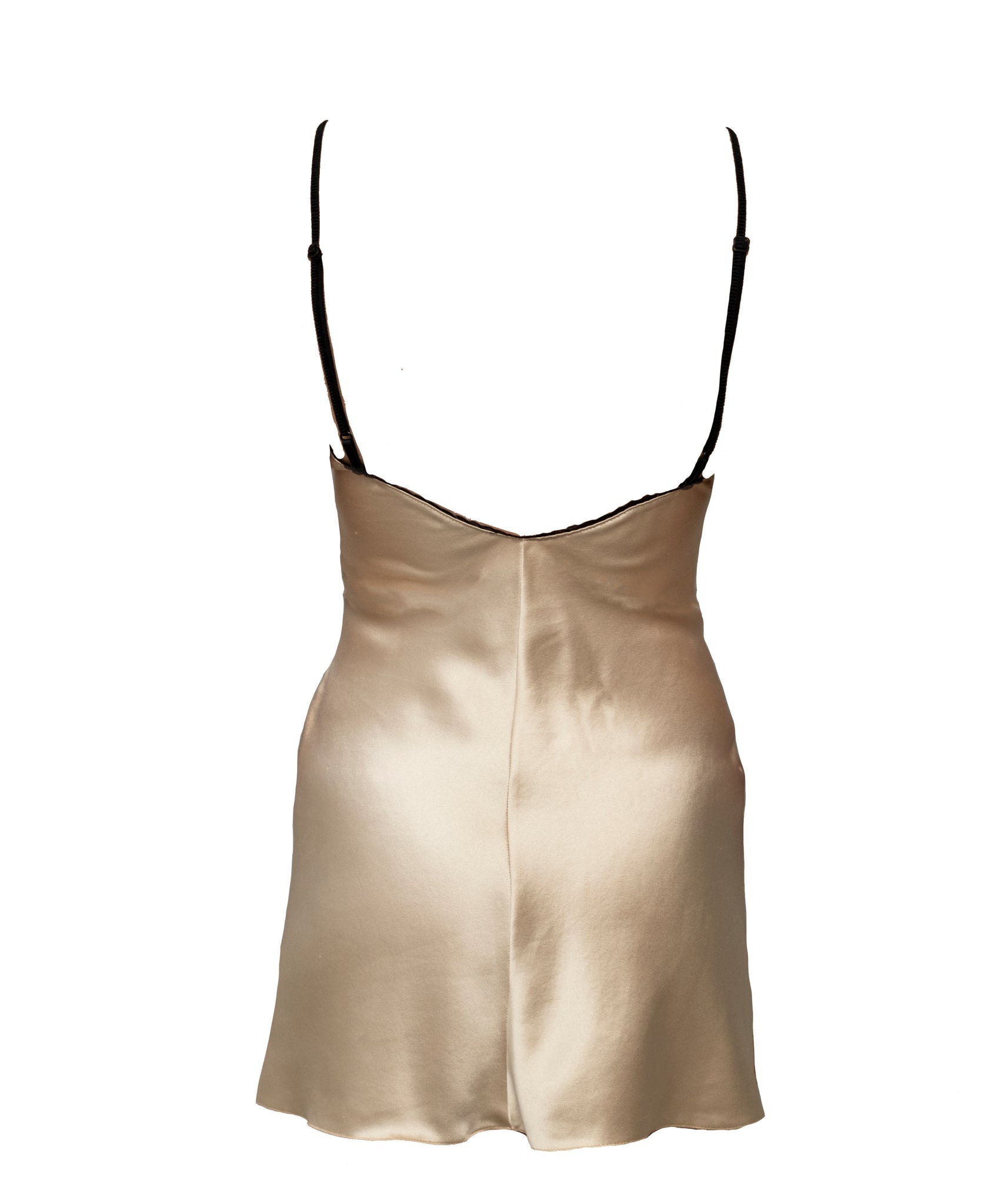 GRACE SILK & EMBRODIERED TULLE BIAS SLIP - Expect Lace