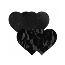 Load image into Gallery viewer, NIPPIES BASIC BLACK HEART PASTIES - Expect Lace
