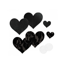 Load image into Gallery viewer, NIPPIES BASIC BLACK HEART PASTIES - Expect Lace

