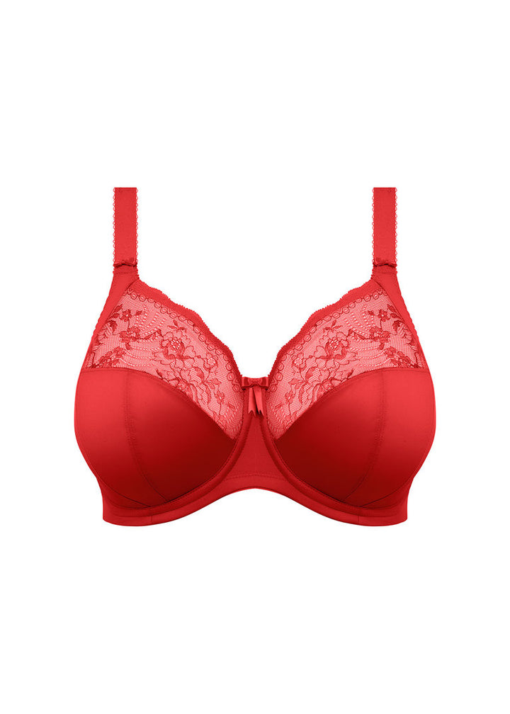 MORGAN BRA - HAUTE RED - Expect Lace; Elomi signature three section cup and side support frame