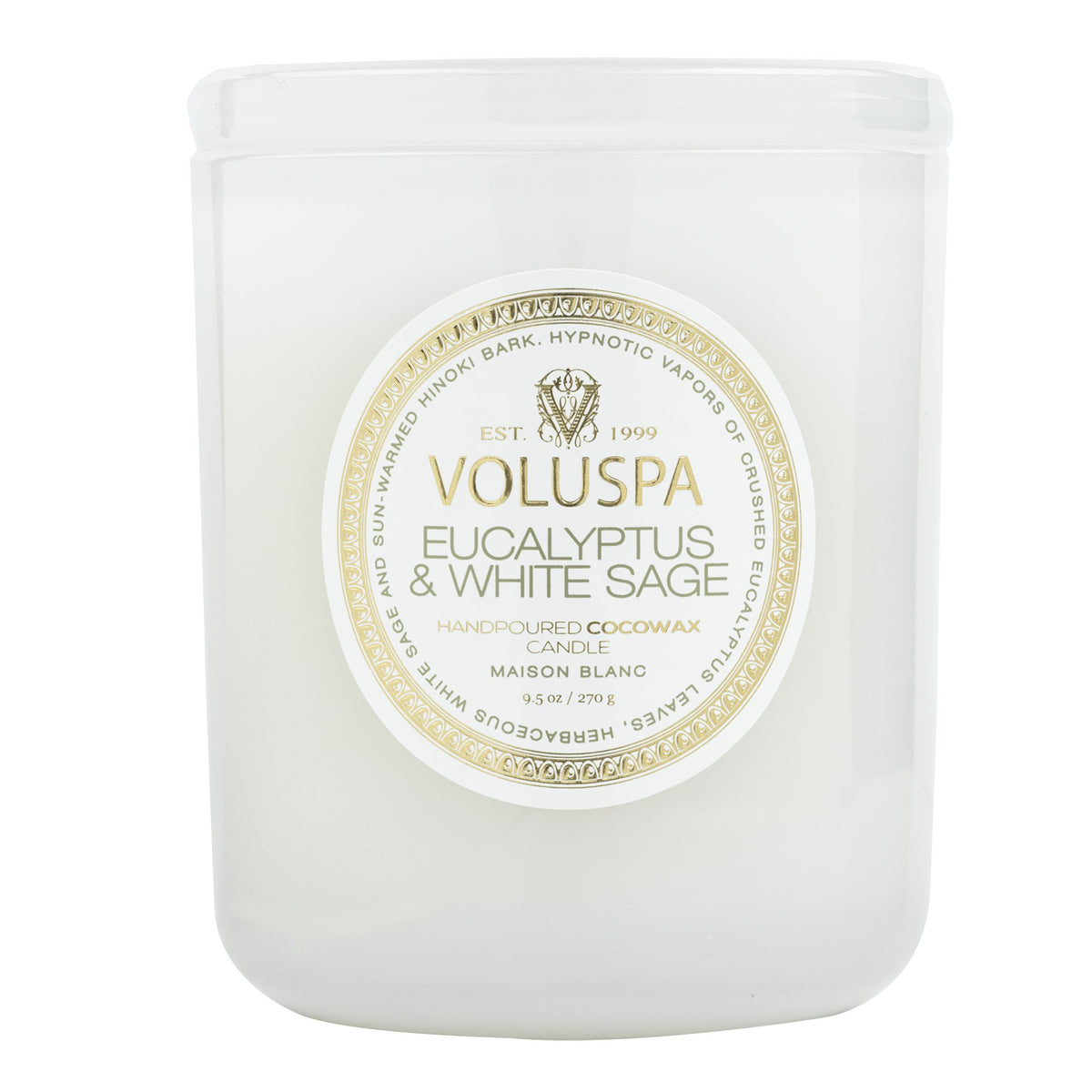 EUCALYPTUS & WHITE SAGE CLASSIC CANDLE - Expect Lace