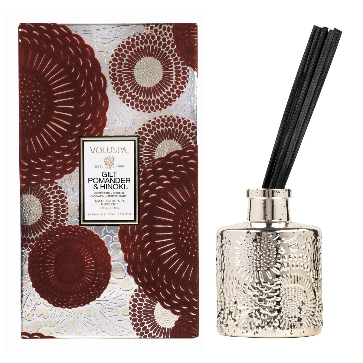 GILT POMANDER & HINOKI REED DIFFUSER - Expect Lace