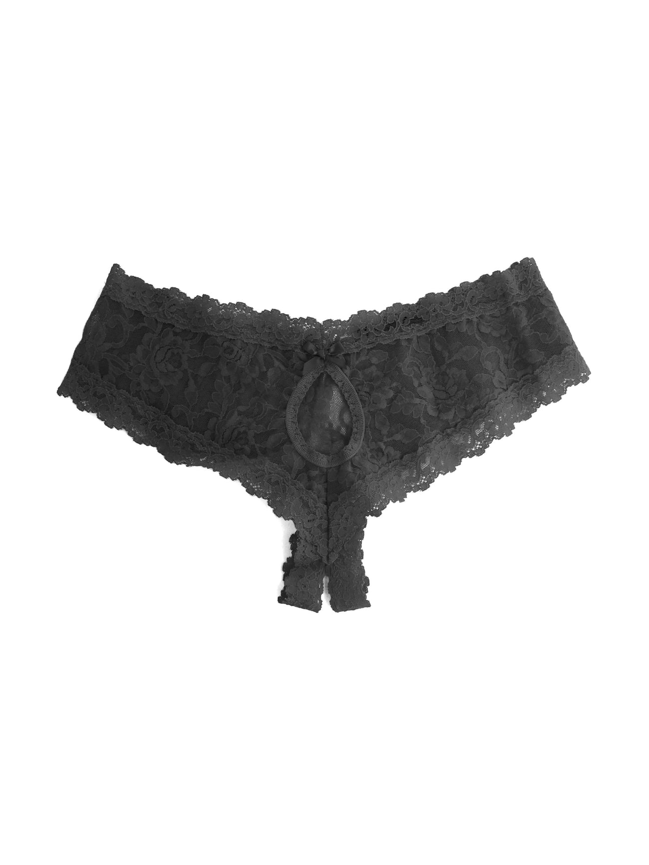 LACE CROTCHLESS CHEEKY HIPSTER - Expect Lace