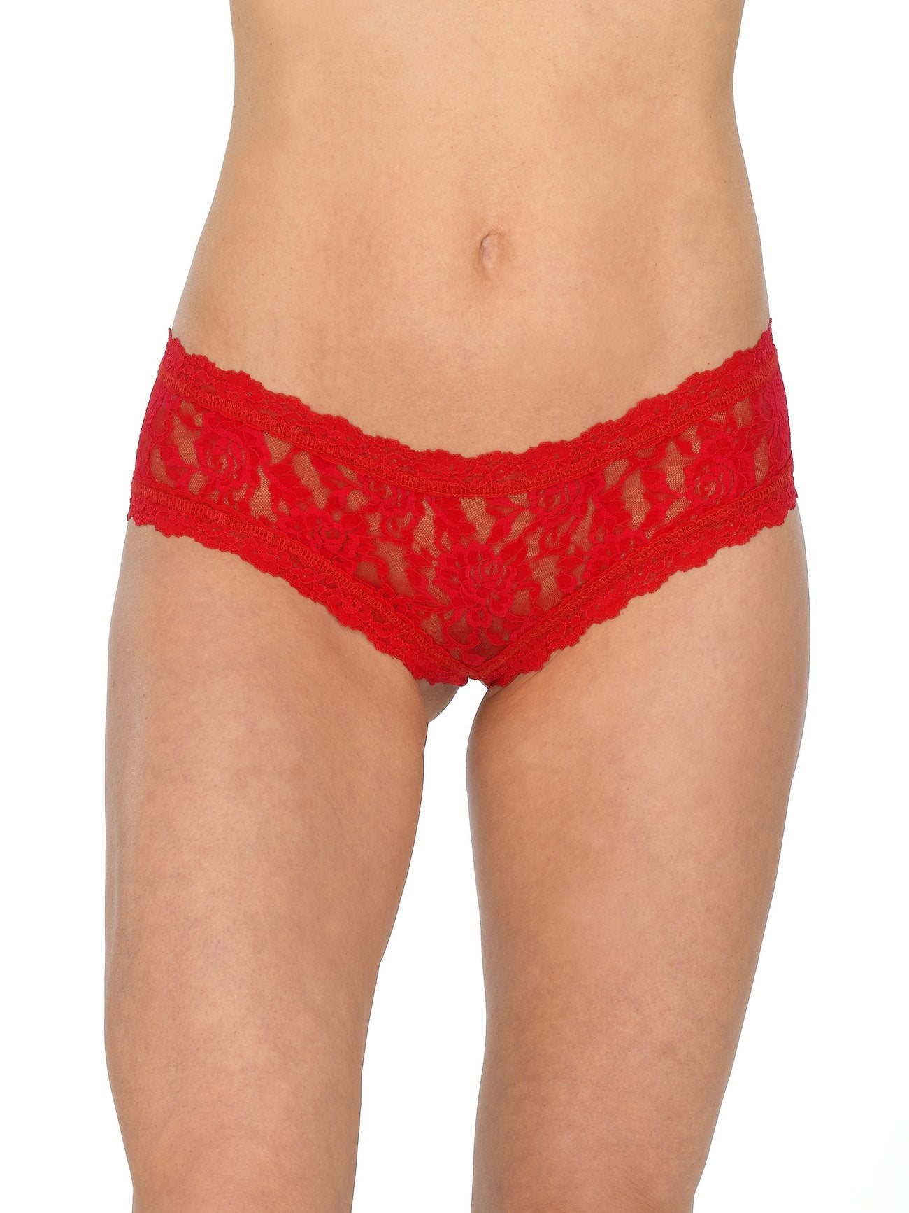 LACE CROTCHLESS CHEEKY HIPSTER - Expect Lace