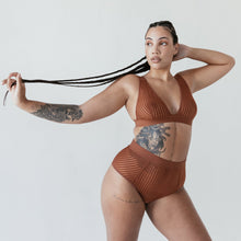 Load image into Gallery viewer, VERTIGO HI WAISTED BRIEF - Expect Lace
