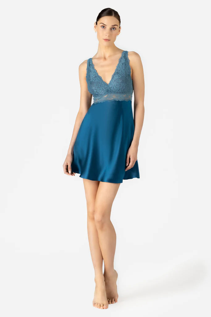 MORGAN ICONIC BUST-SUPPORT SILK CHEMISE - NEW COLORS - Expect Lace