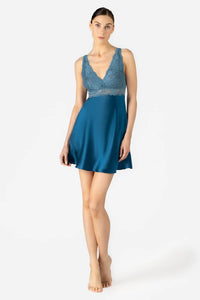 MORGAN ICONIC BUST-SUPPORT SILK CHEMISE - NEW COLORS - Expect Lace