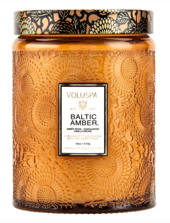 VOLUSPA BALTIC AMBER LARGE JAR CANDLE - Expect Lace