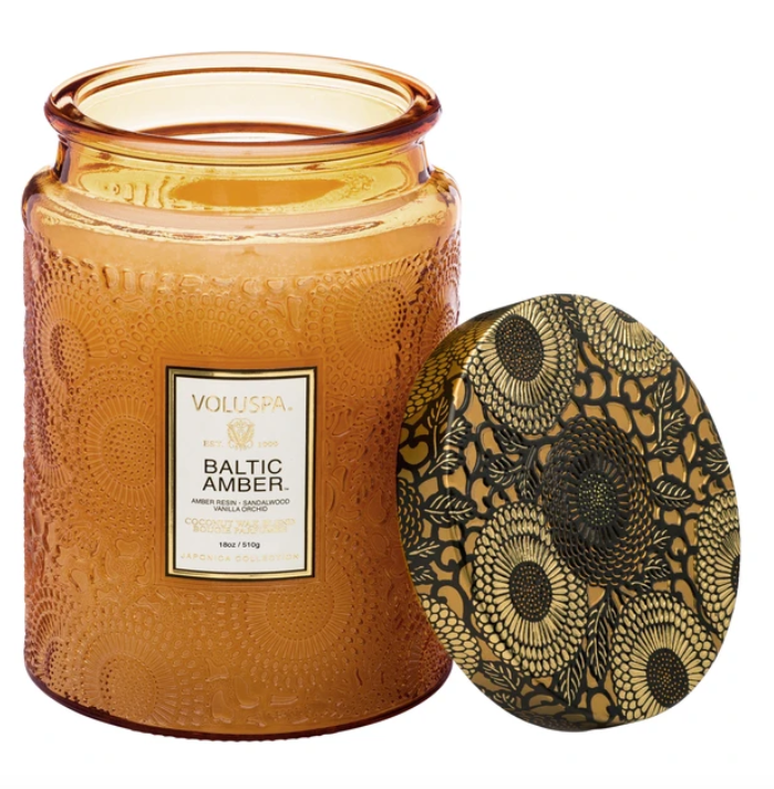 VOLUSPA BALTIC AMBER LARGE JAR CANDLE - Expect Lace
