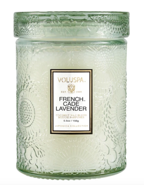 VOLUSPA FRENCH CADE LAVENDER SMALL JAR CANDLE - Expect Lace