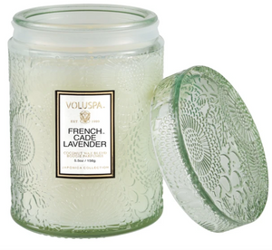 VOLUSPA FRENCH CADE LAVENDER SMALL JAR CANDLE - Expect Lace