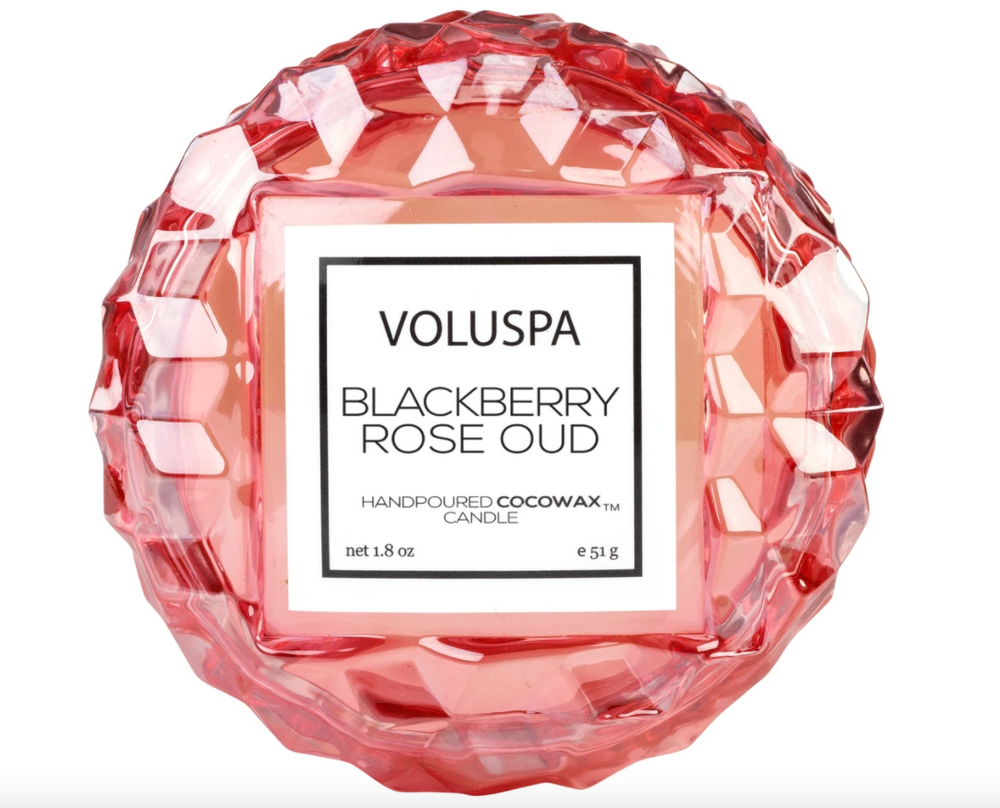 VOLUSPA BLACKBERRY ROSE OUD MACARON CANDLE - Expect Lace