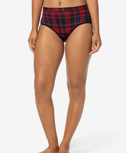 WOMEN'S SECOND SKIN PRINTED HIGH RISE BRIEF - Expect Lace