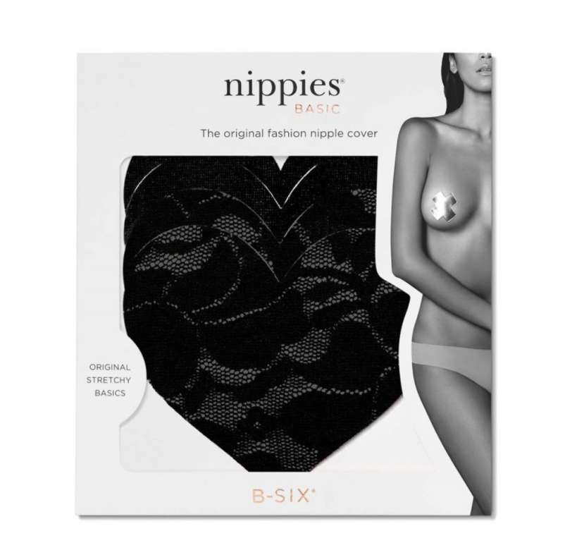 NIPPIES BASIC BLACK HEART PASTIES – Expect Lace