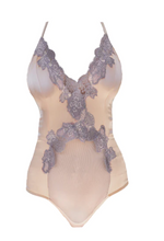 Load image into Gallery viewer, GORGONIAN CORAL EMBROIDERED SILK BODYSUIT - Expect Lace
